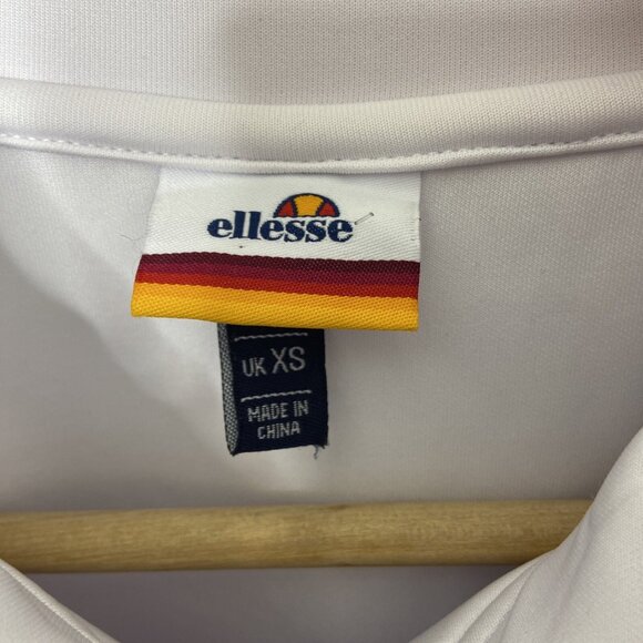 Ellesse Men XS White Blue Track Performance Jacket - Picture 2 of 9
